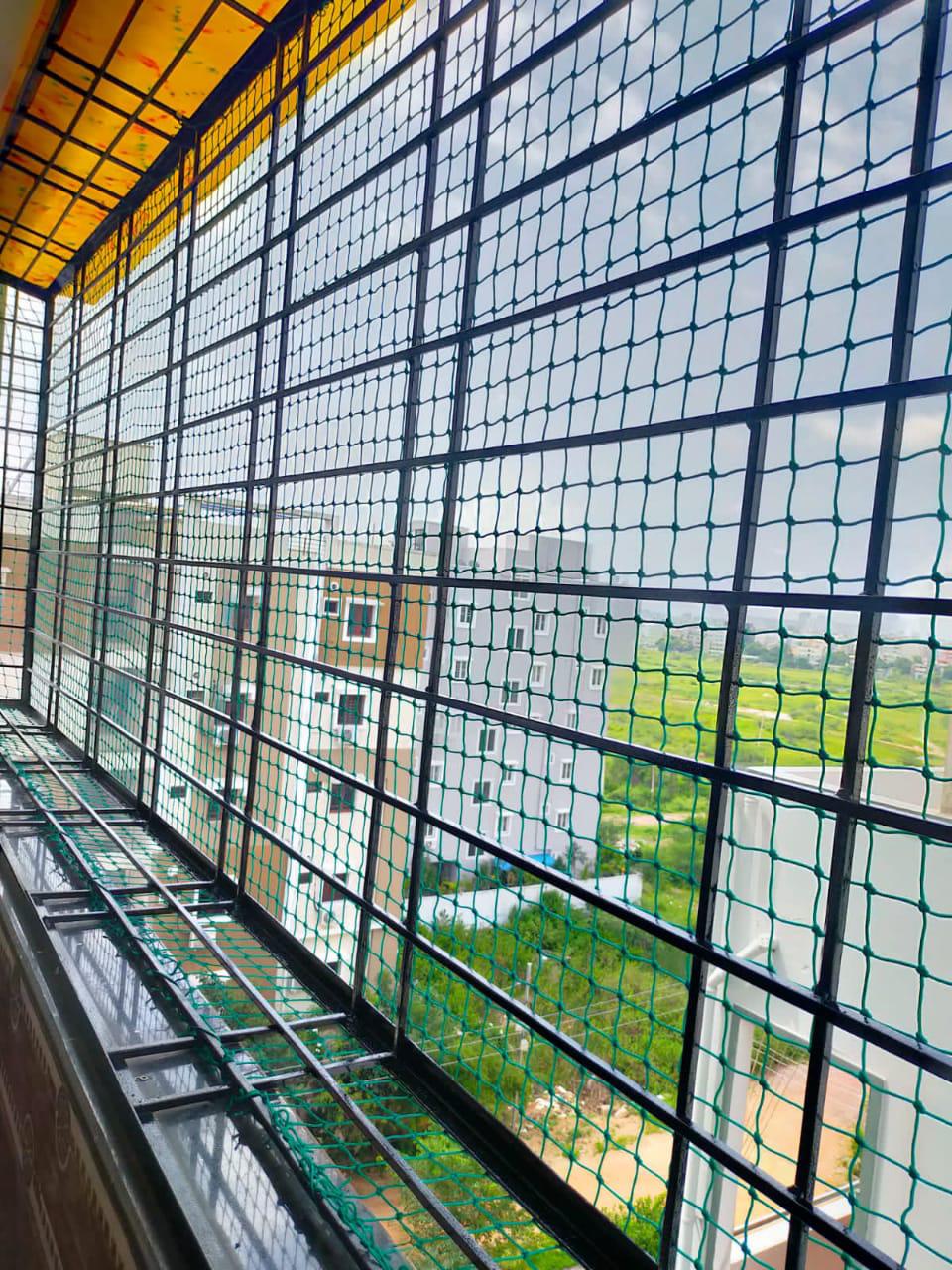 Pigeon Protection Nets Installation in Peelamedu, Coimbatore